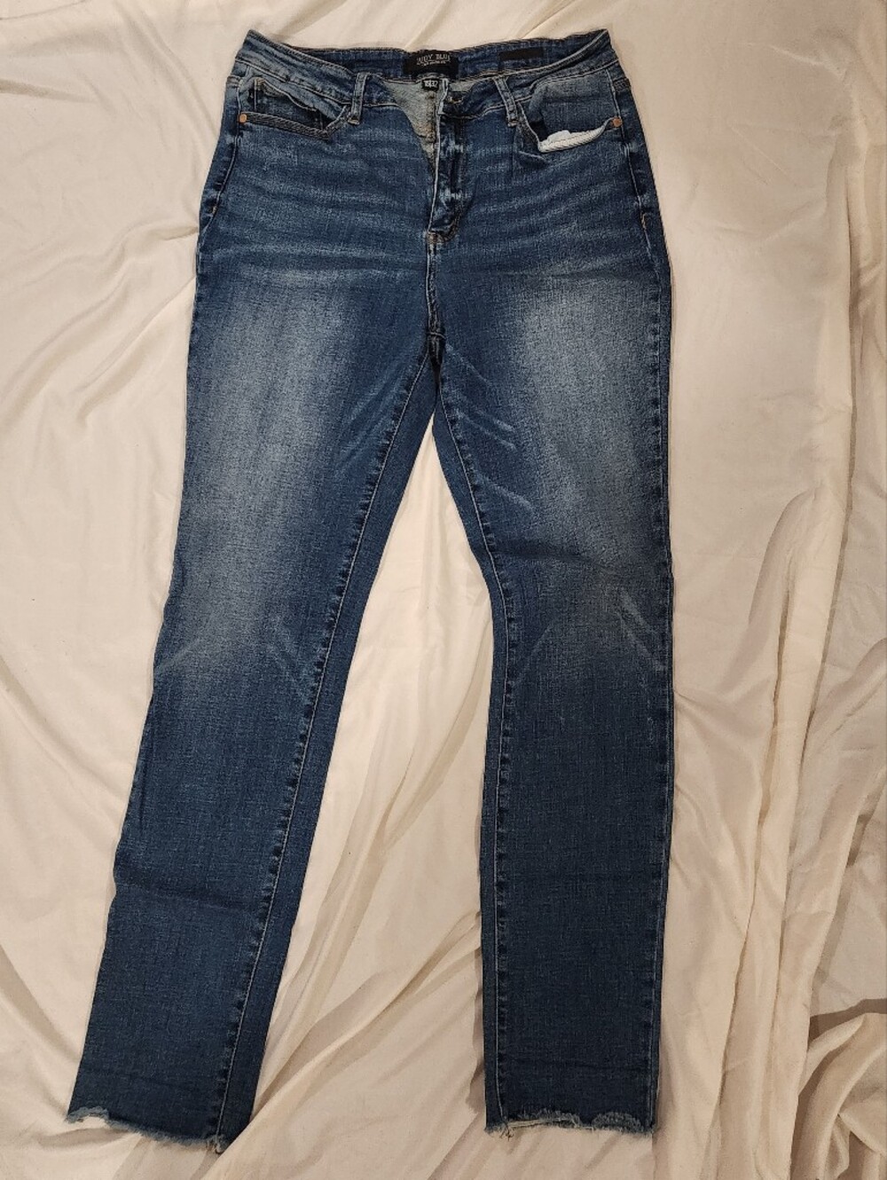 Judy Blue Light Blue Denim Jeans with Orange Stitching